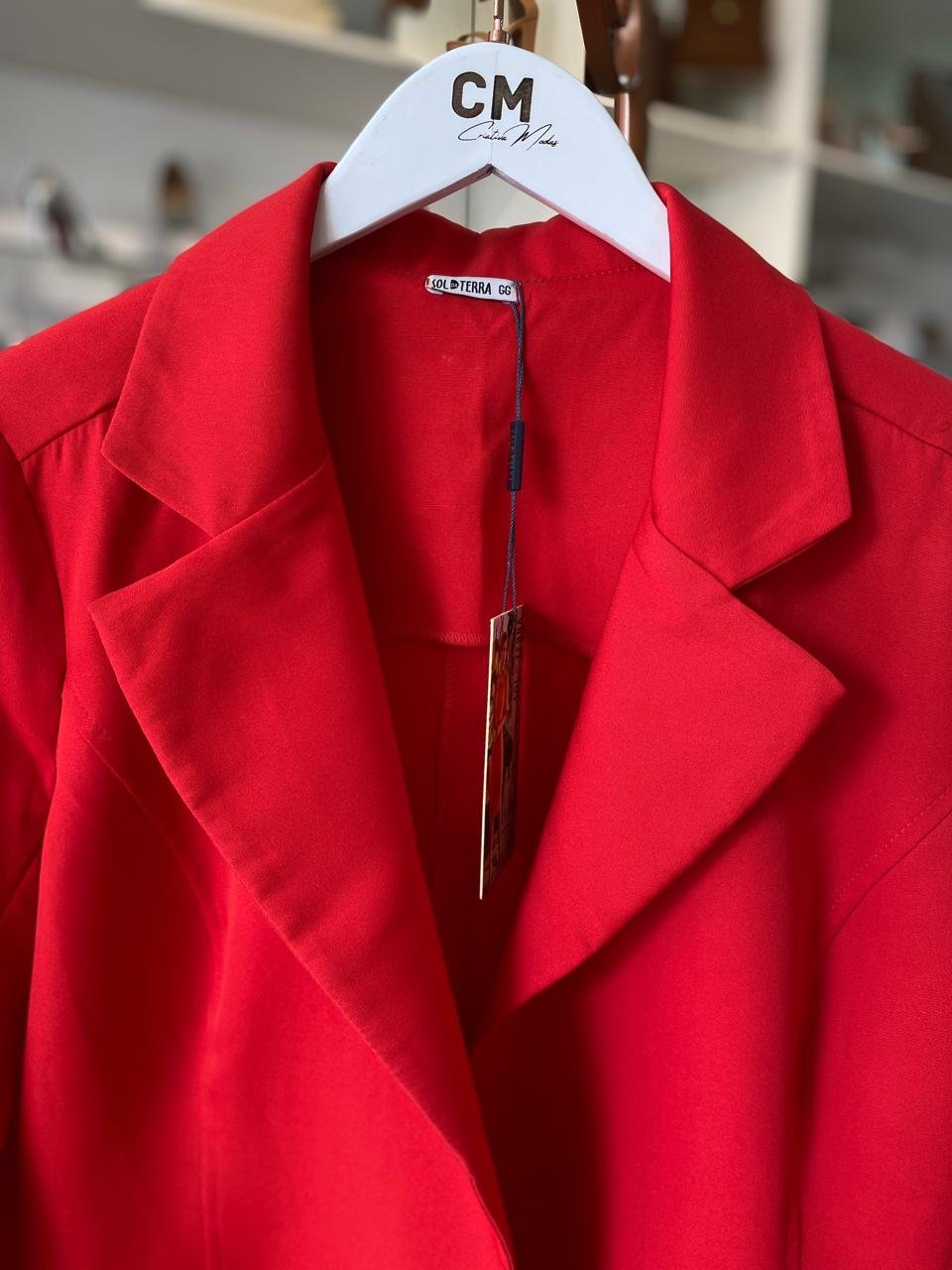 Blazer Social Sol da Terra – Vermelho TAM - GG
