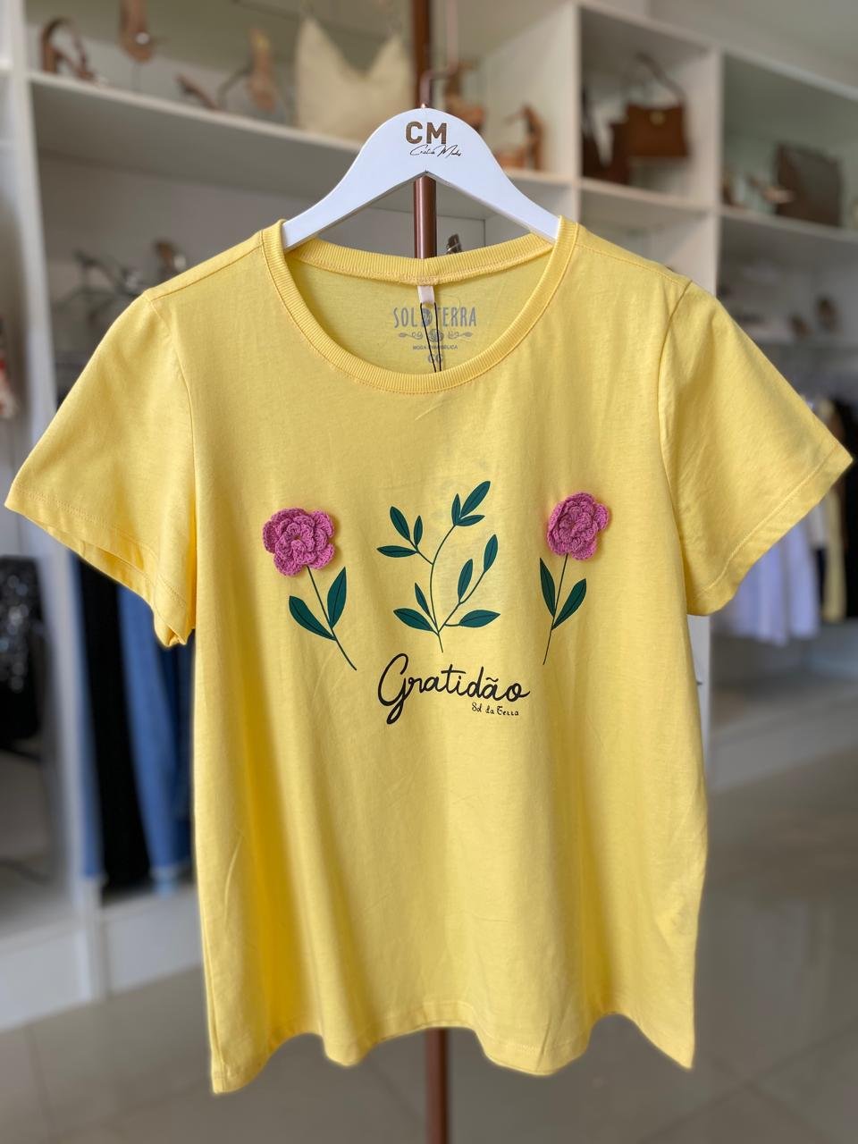 T-Shirt Sol da Terra – “Gratidão”