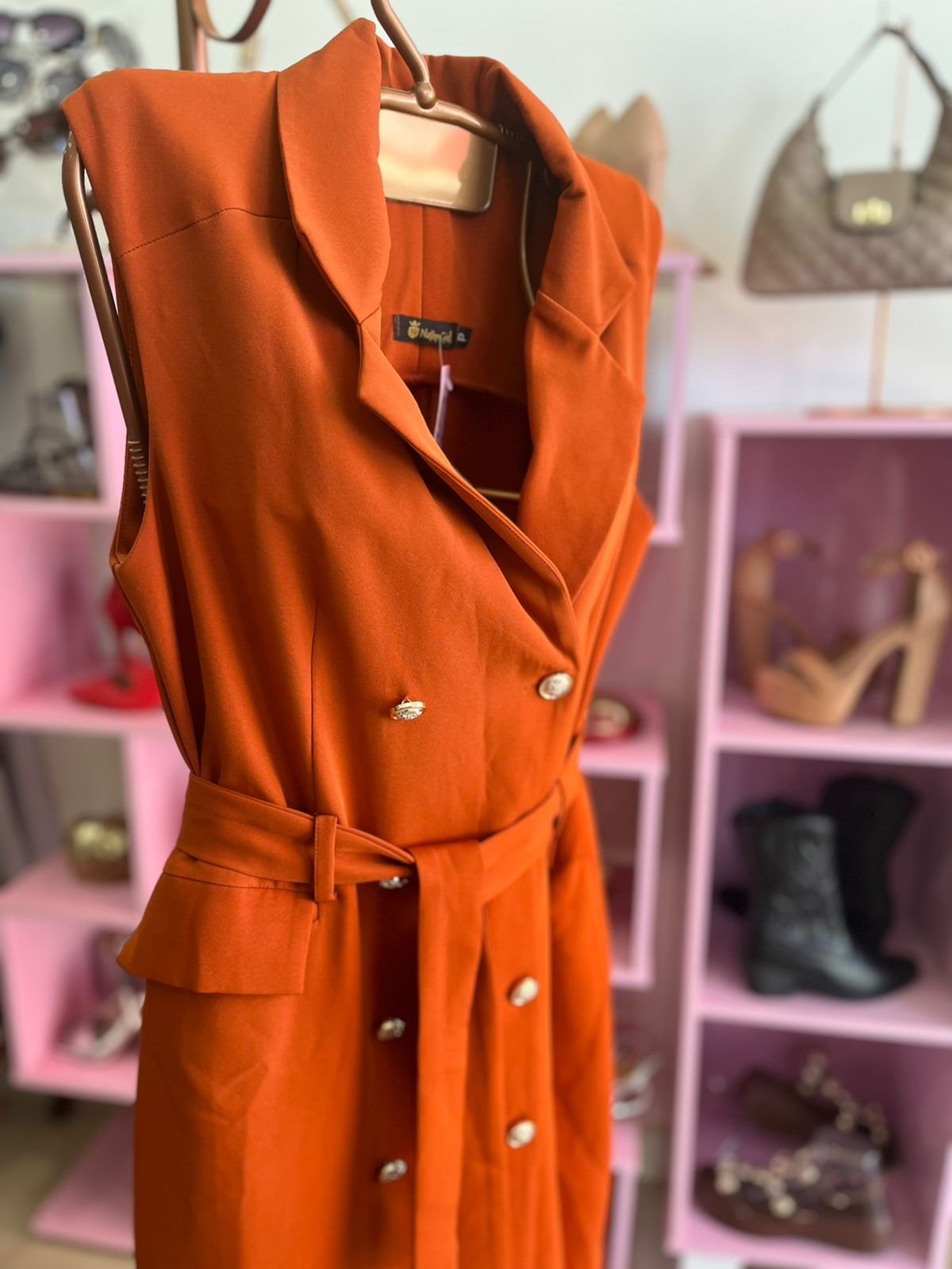 VESTIDO  MIDI BLAZER FEMININO