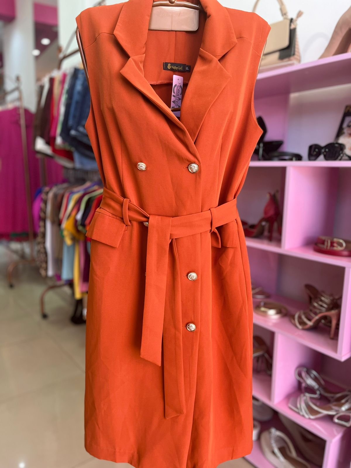 VESTIDO MIDI BLAZER FEMININO - Imagem 3