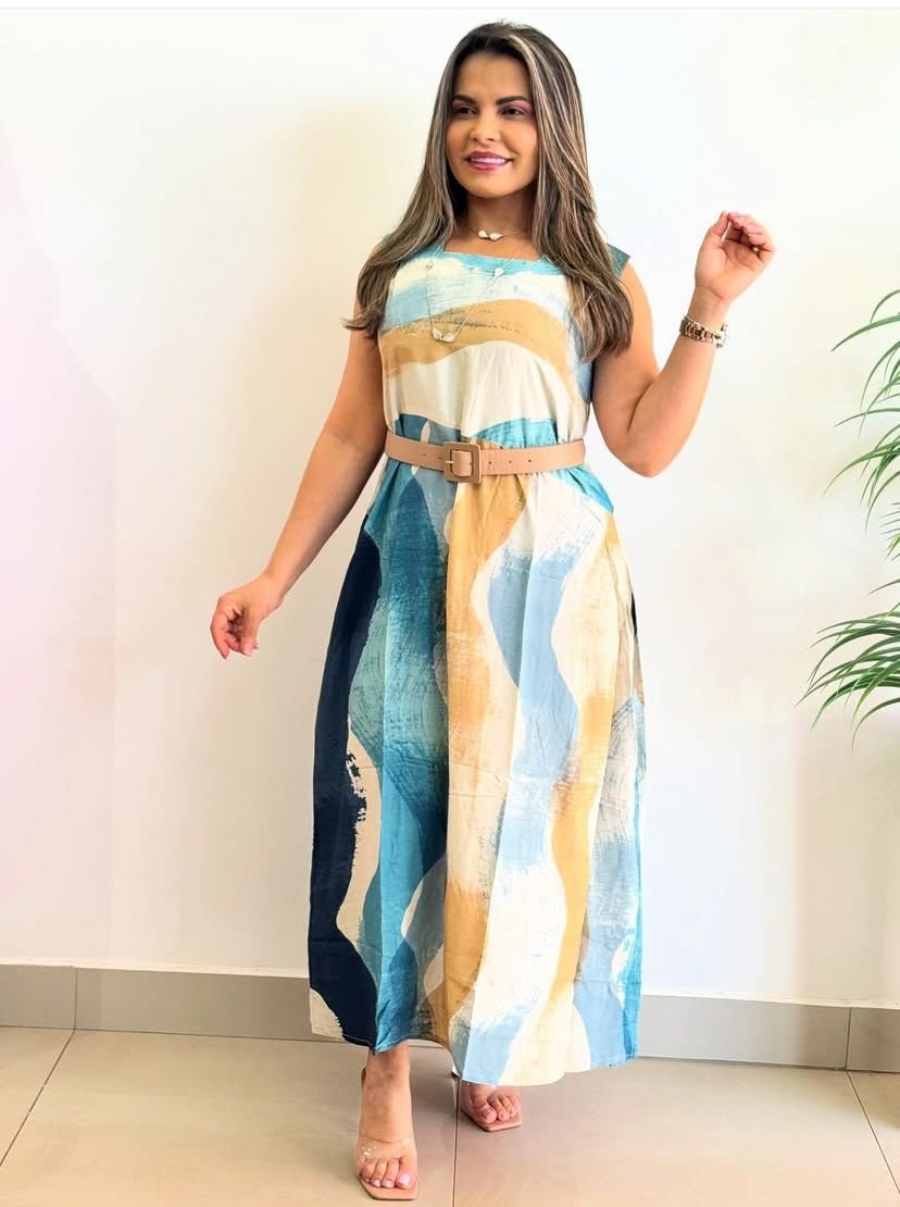 VESTIDO CASUAL ESTILO RIVIERA