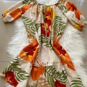 Vestido Plus Size Crepe Ombro a Ombro Zenite – Laranja TAM P