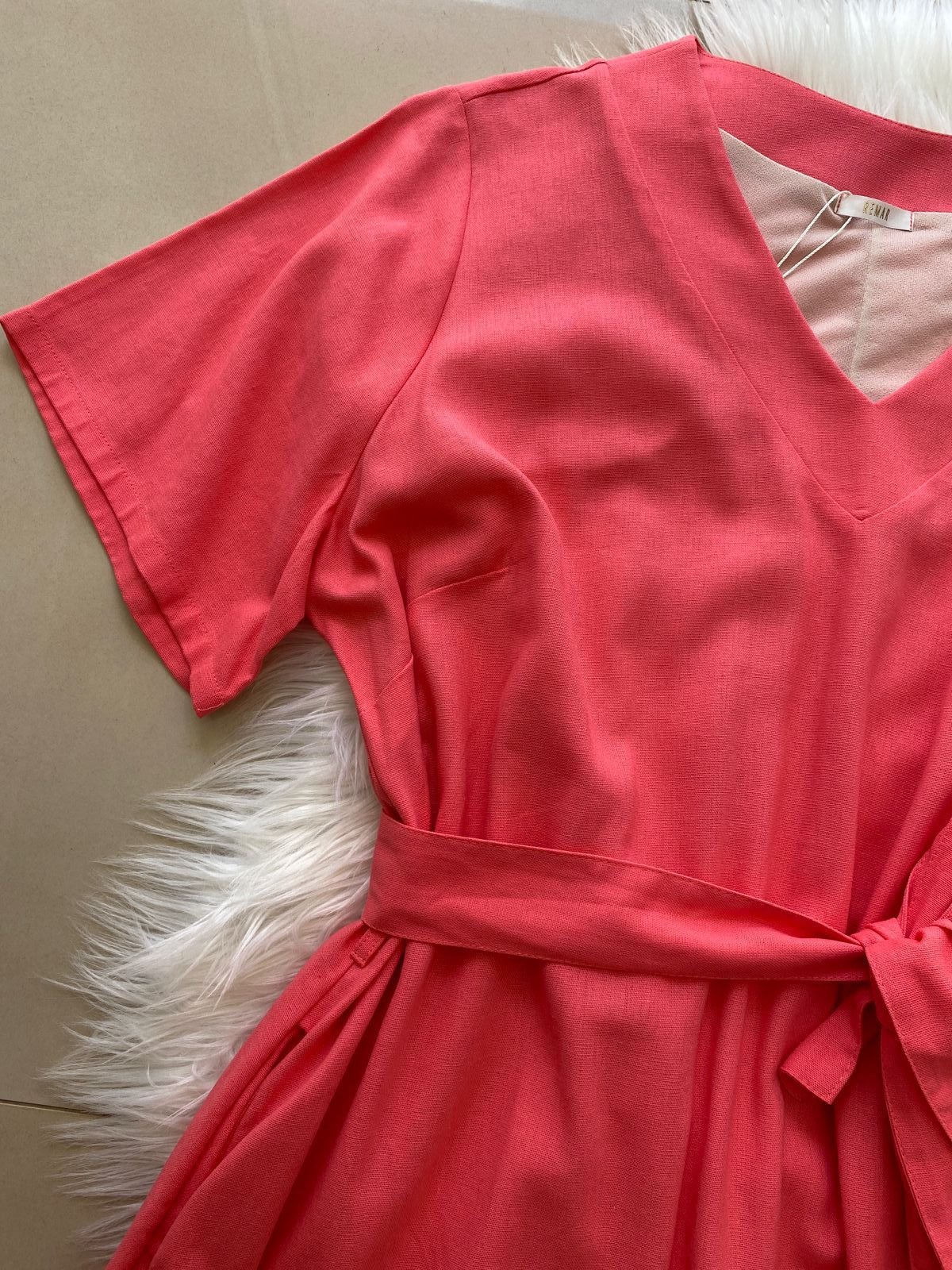 Vestido Plus Size Eduarda Remar – Rosa TAM M - Imagem 2