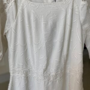 Vestido Branco Manga Bufante  Sol da Terra – TAM G