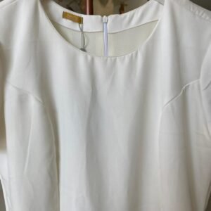 Vestido Branco Rodado com Cinto – Danutta Premium TAM M