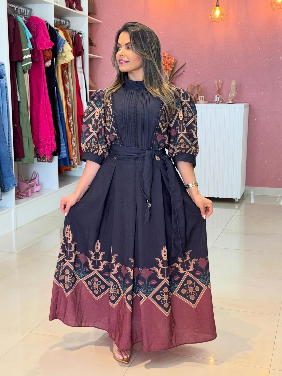 VESTIDO LONGO FASCÍNIUS