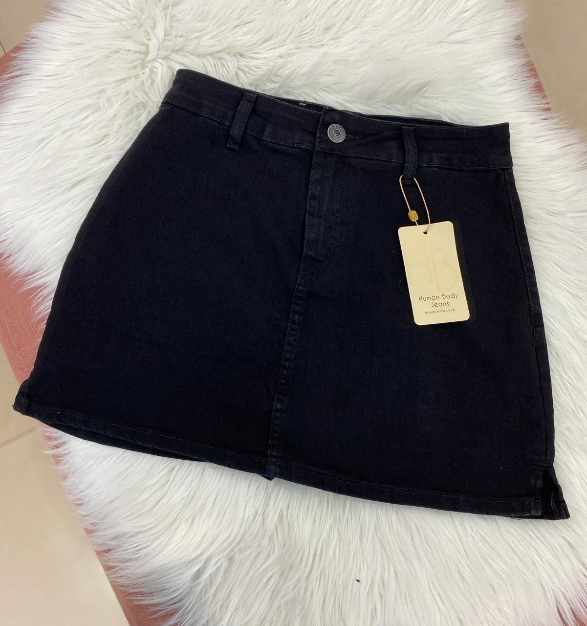 Saia Short Jeans Volence – Preta