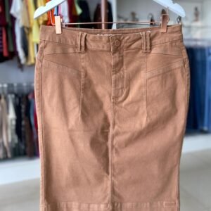 Saia Secretária Midi Larissa – Marrom TAM 46
