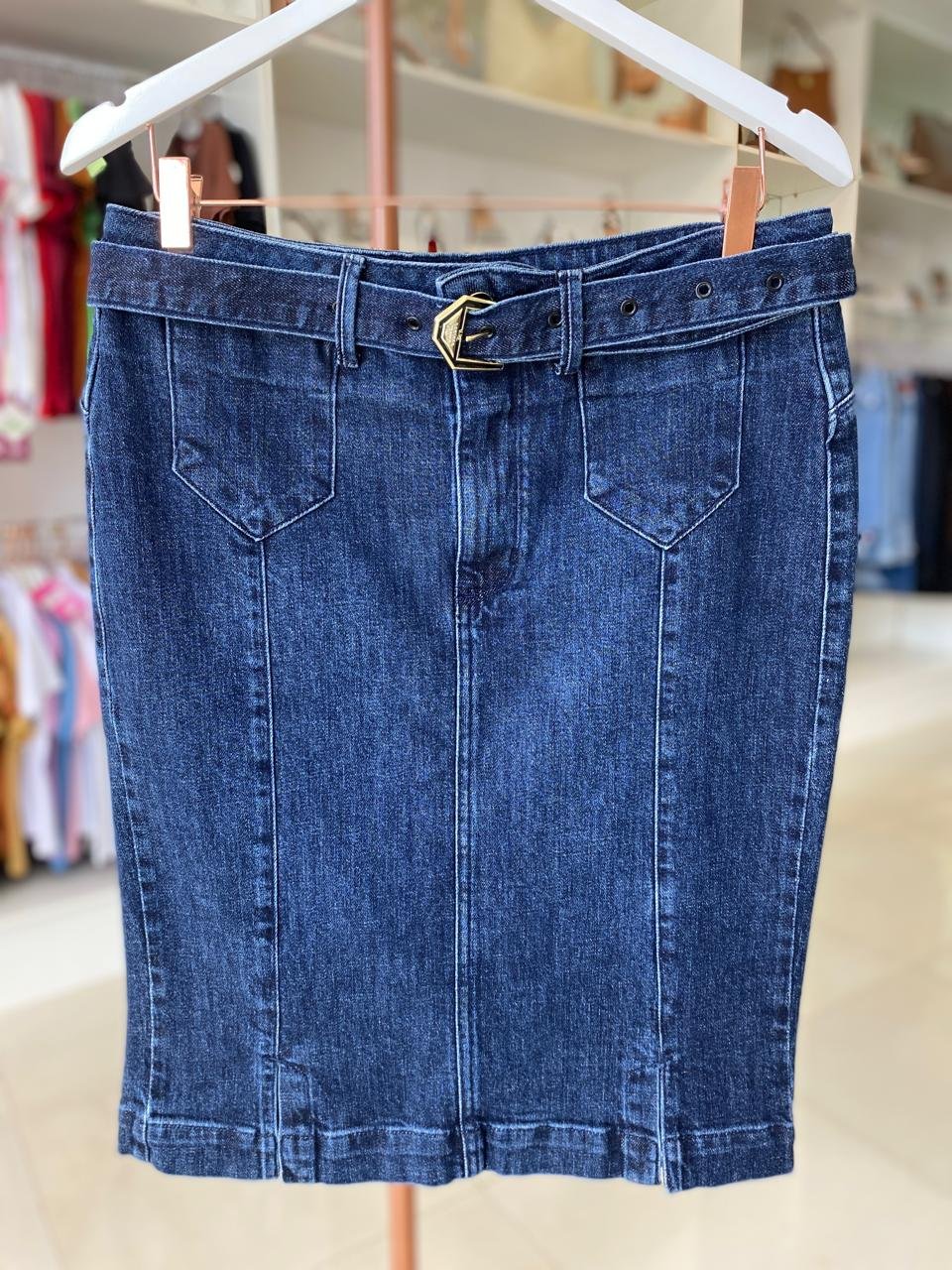 Saia Larissa – Jeans Escuro TAM 46