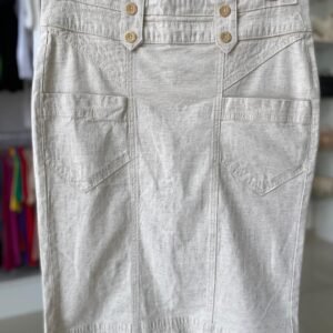 Saia Secretária Larissa – Off White TAM 44