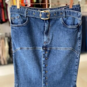 Saia Secretária Larissa – Jeans Claro TAM 46